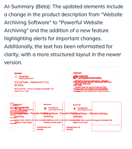 AI Website Change Summary