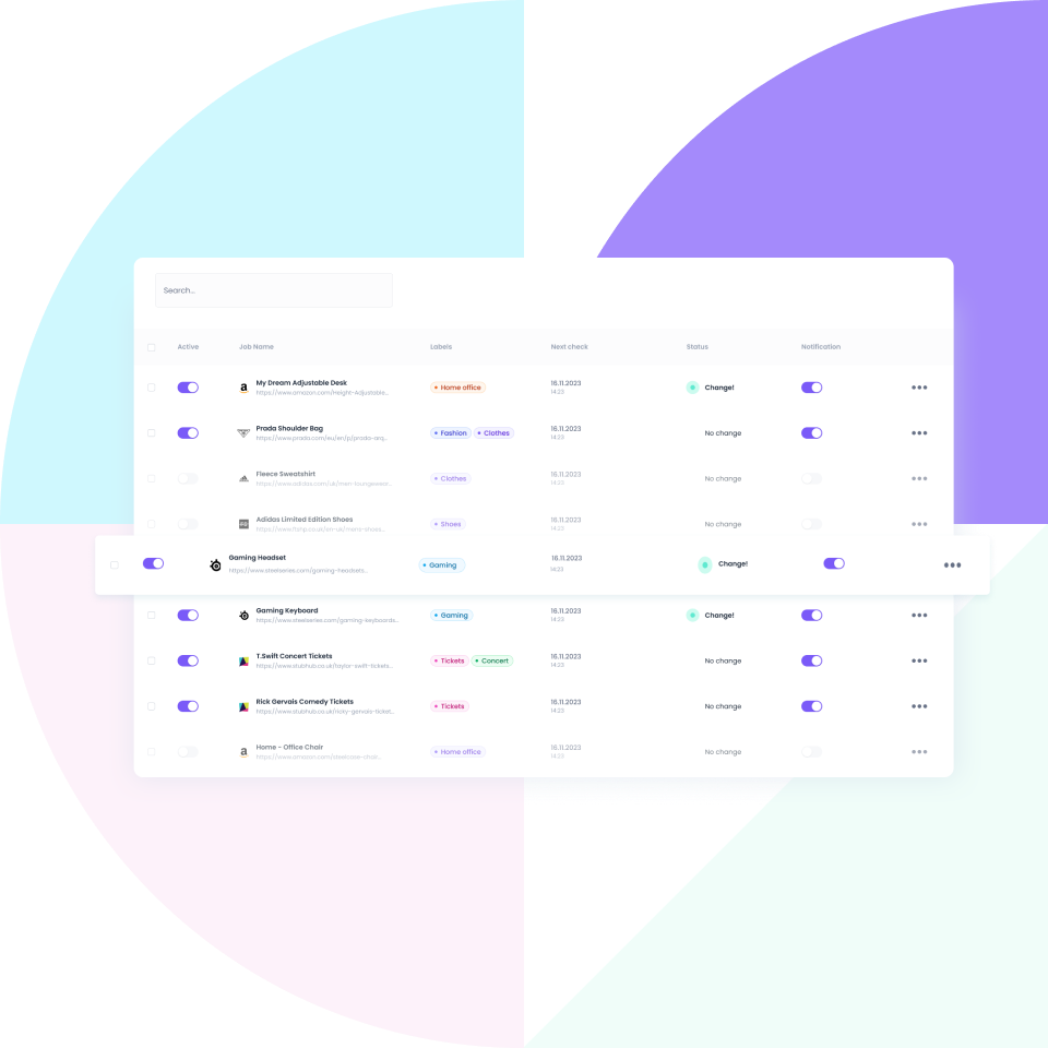 Sken.io Dashboard